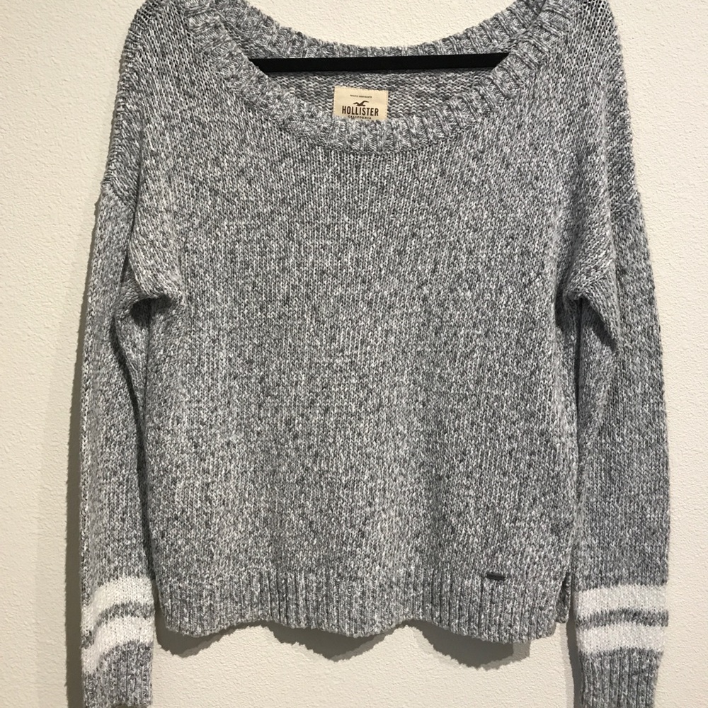 Gray Crew-Neck Sweater